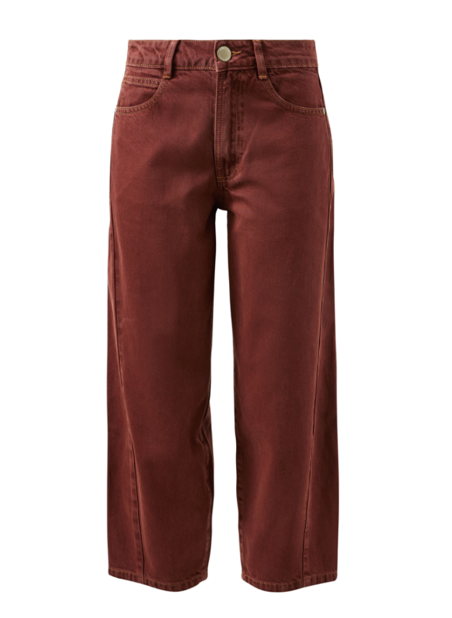 Maggie Tapered Barrel Jean Burnt Toffee
