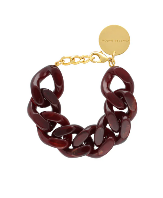Great Chain Bracelet Bordeaux Marble