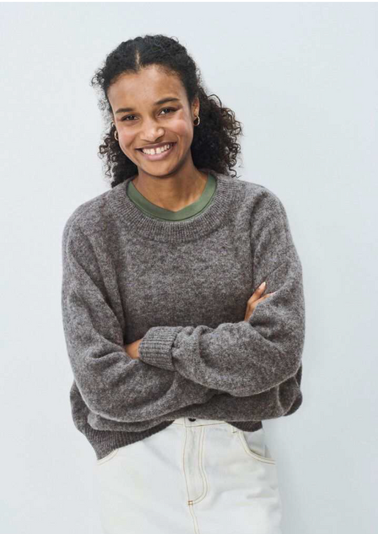 American Vintage Sweater Vitow Steel Melange