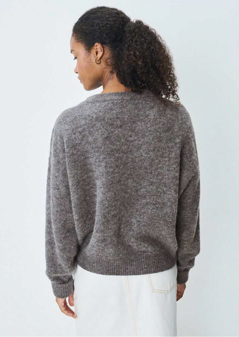 American Vintage Sweater Vitow Steel Melange