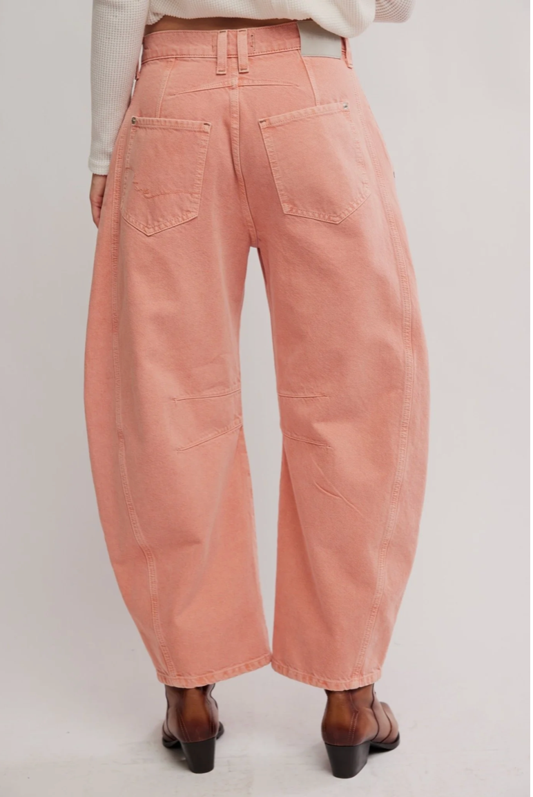 Good Luck Barrel Jean - Desert Petal