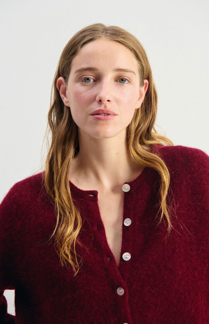 American Vintage Cardigan Vitow Cherry