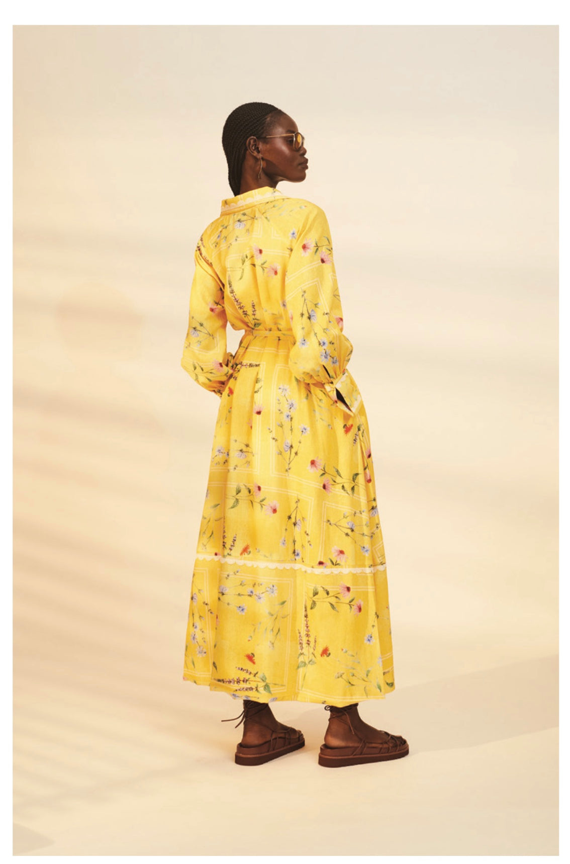 Aria Long Sleeve Maxi Dress Delicate Floral