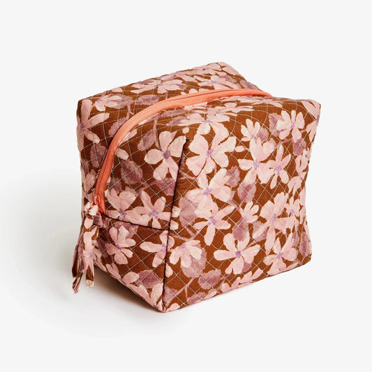 Violet Tan Large Toiletry Bag