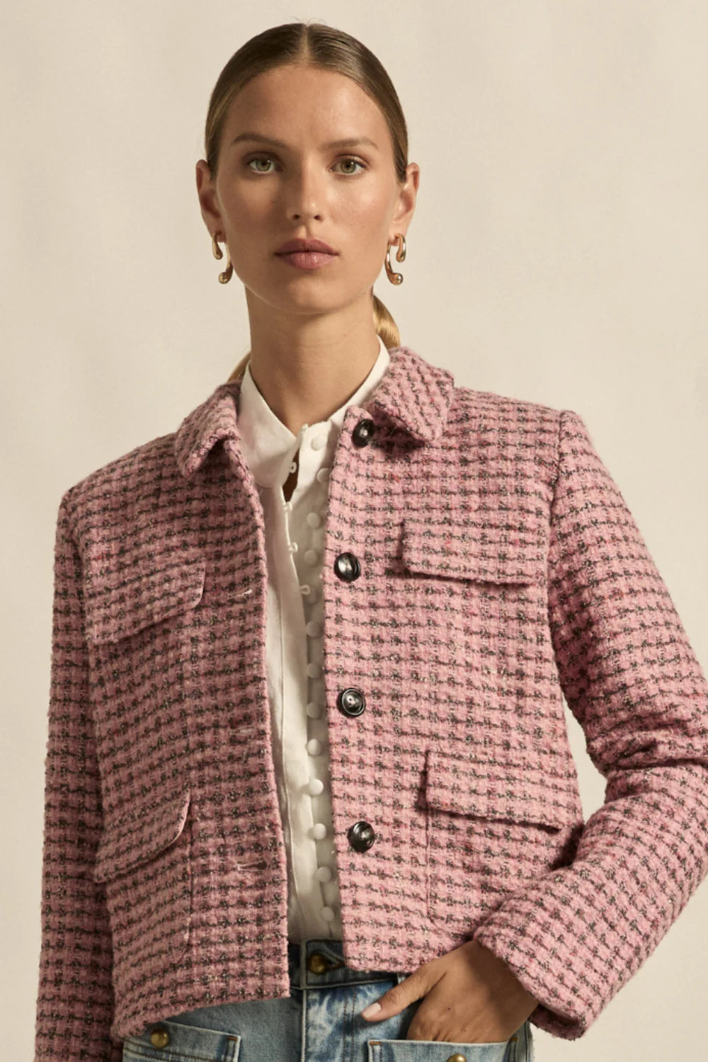 Adjoin Jacket Rose Boucle