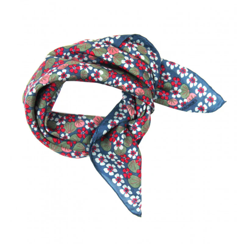 Silk Scarf - Mini Capucine Gris