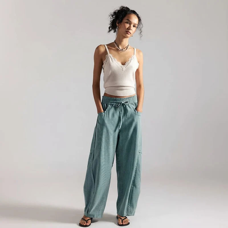 Something Good Pants Blue Trellis-Nilla