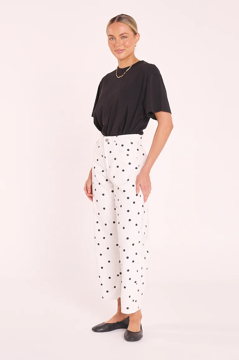 Lola Cropped Barrel Black Spot