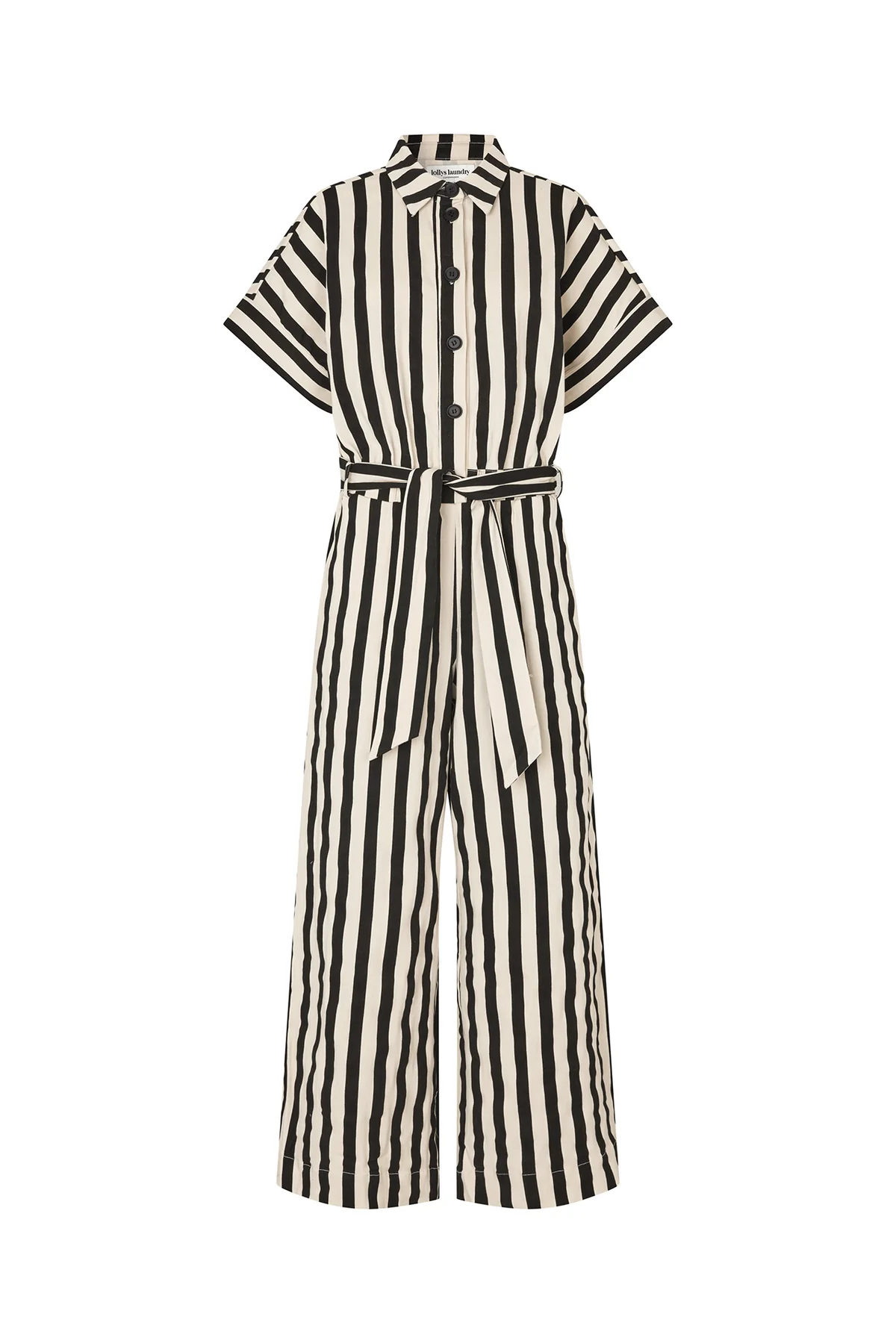 Black Stripe Jumpsuit