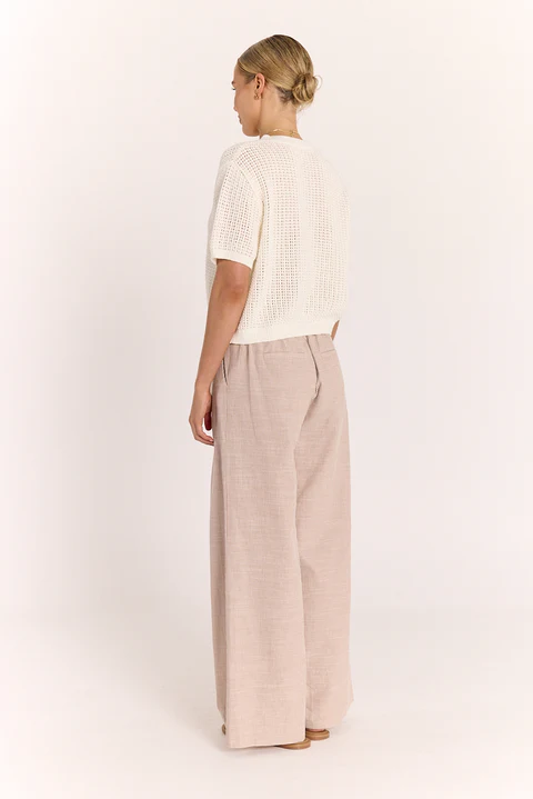 Elsie Crochet Top - Ivory