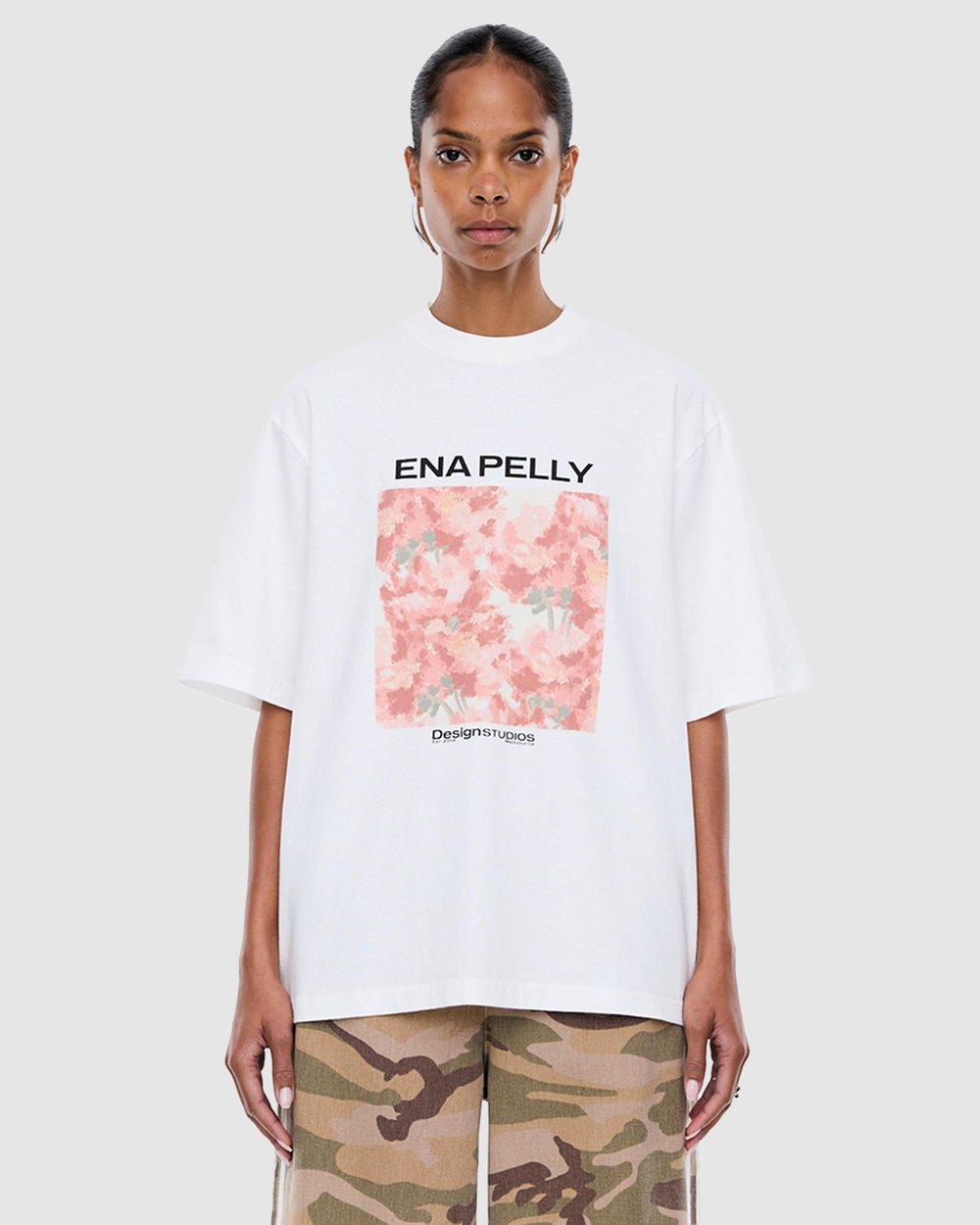 Coral Floral Tee