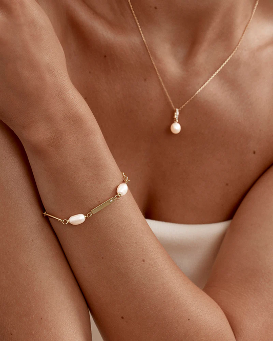 Connected By Love Pearl Bracelet