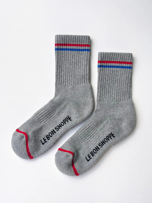 Boyfriend Socks True Grey