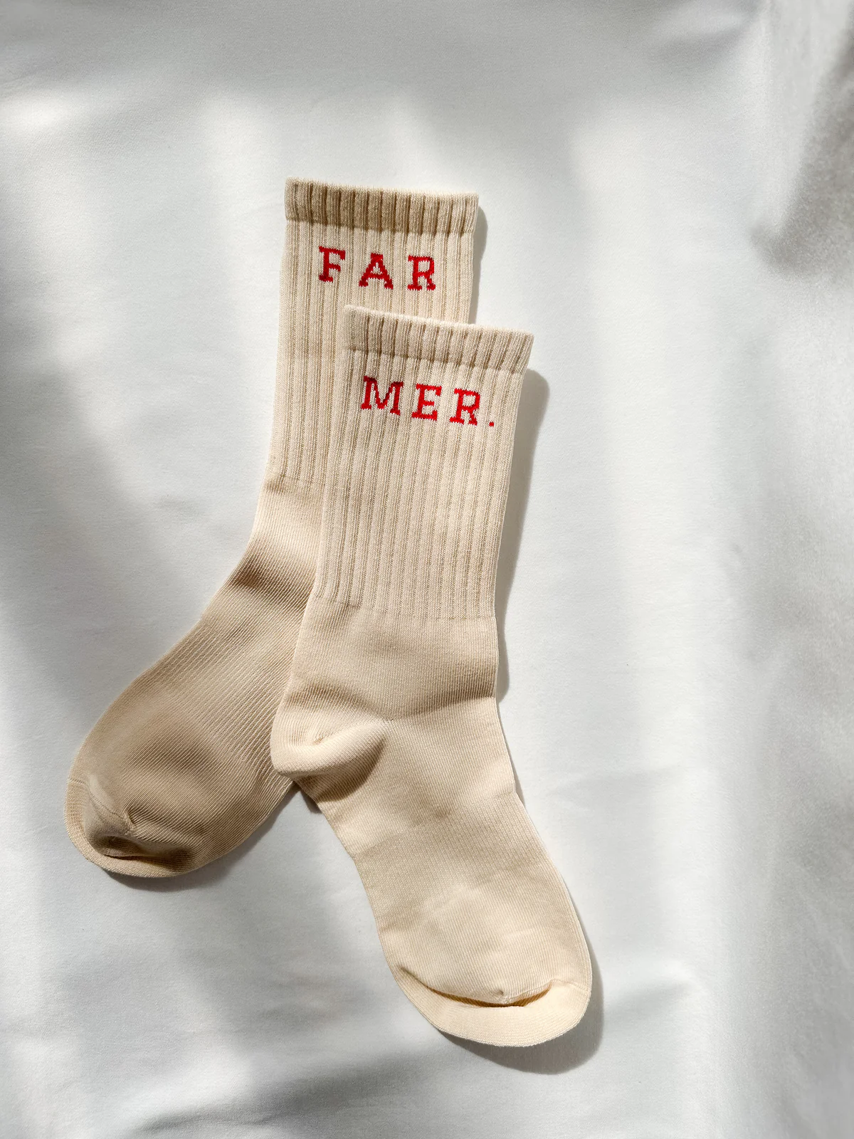 Beige Far Mer Boot Socks