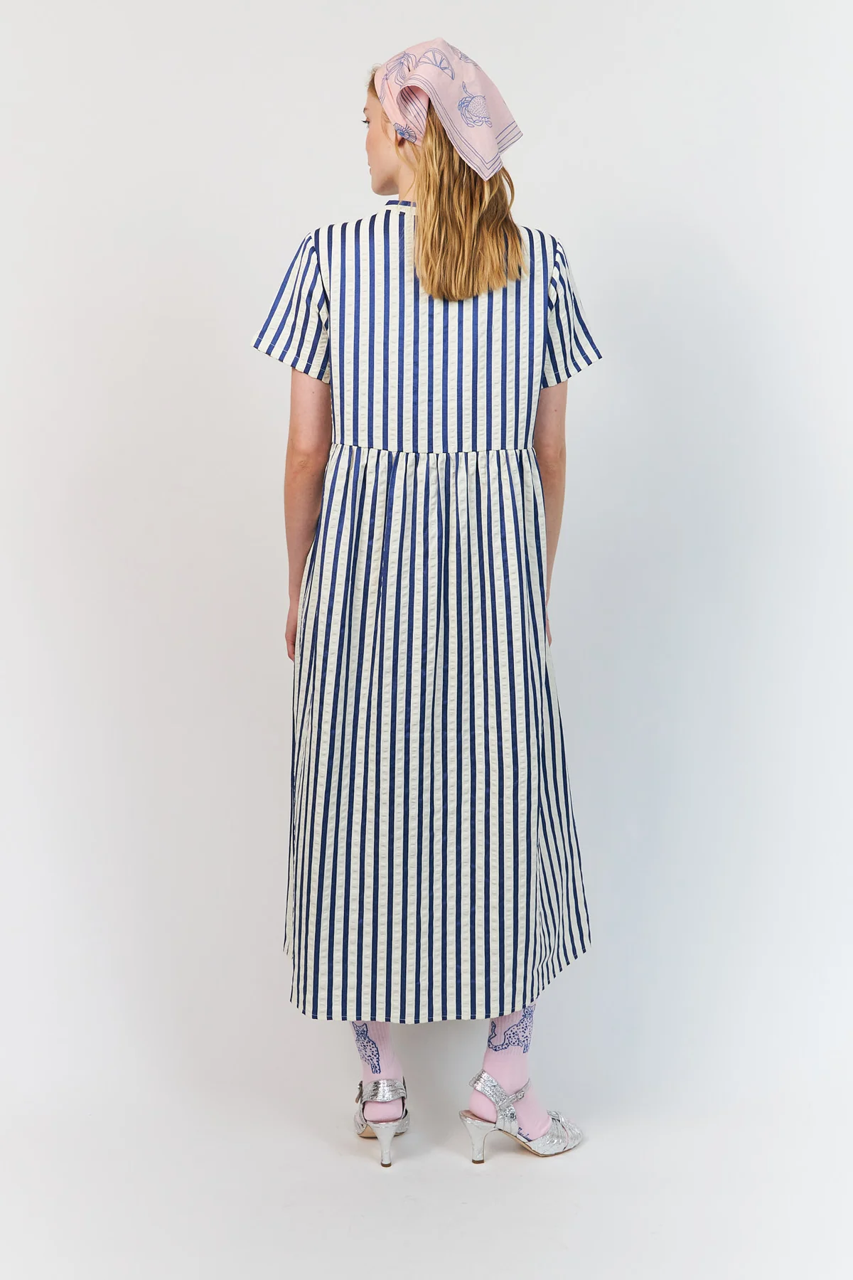 Maxi Dress- Blue Stripe