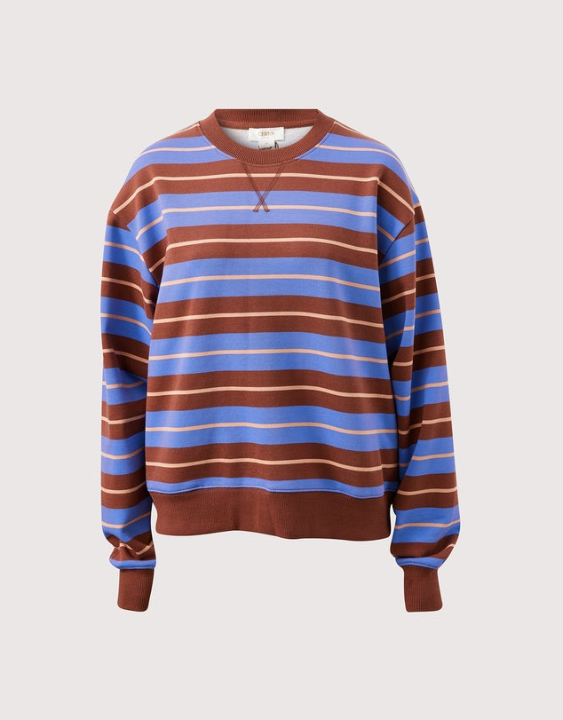 Romy Crew Blue/Pink Clay/Burnt Toffee