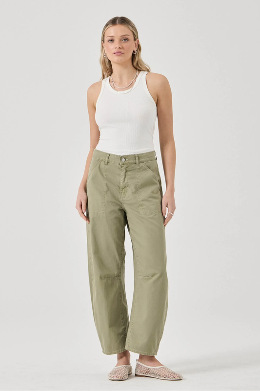 Gigi Barrel Drill Summer Olive