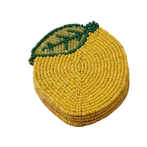 Citron Beaded Coaster set
