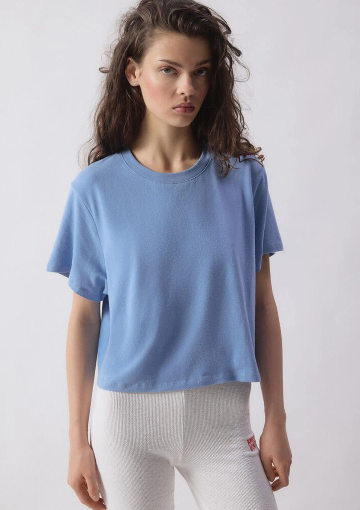 American Vintage T-shirt Blue Melange