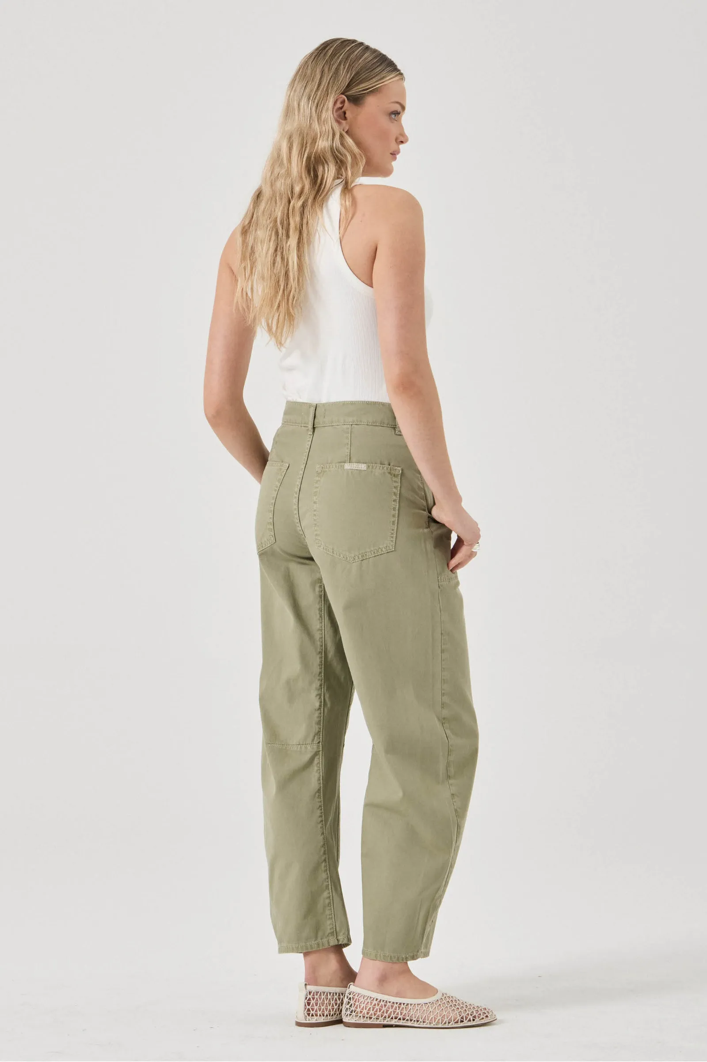 Gigi Barrel Drill Summer Olive
