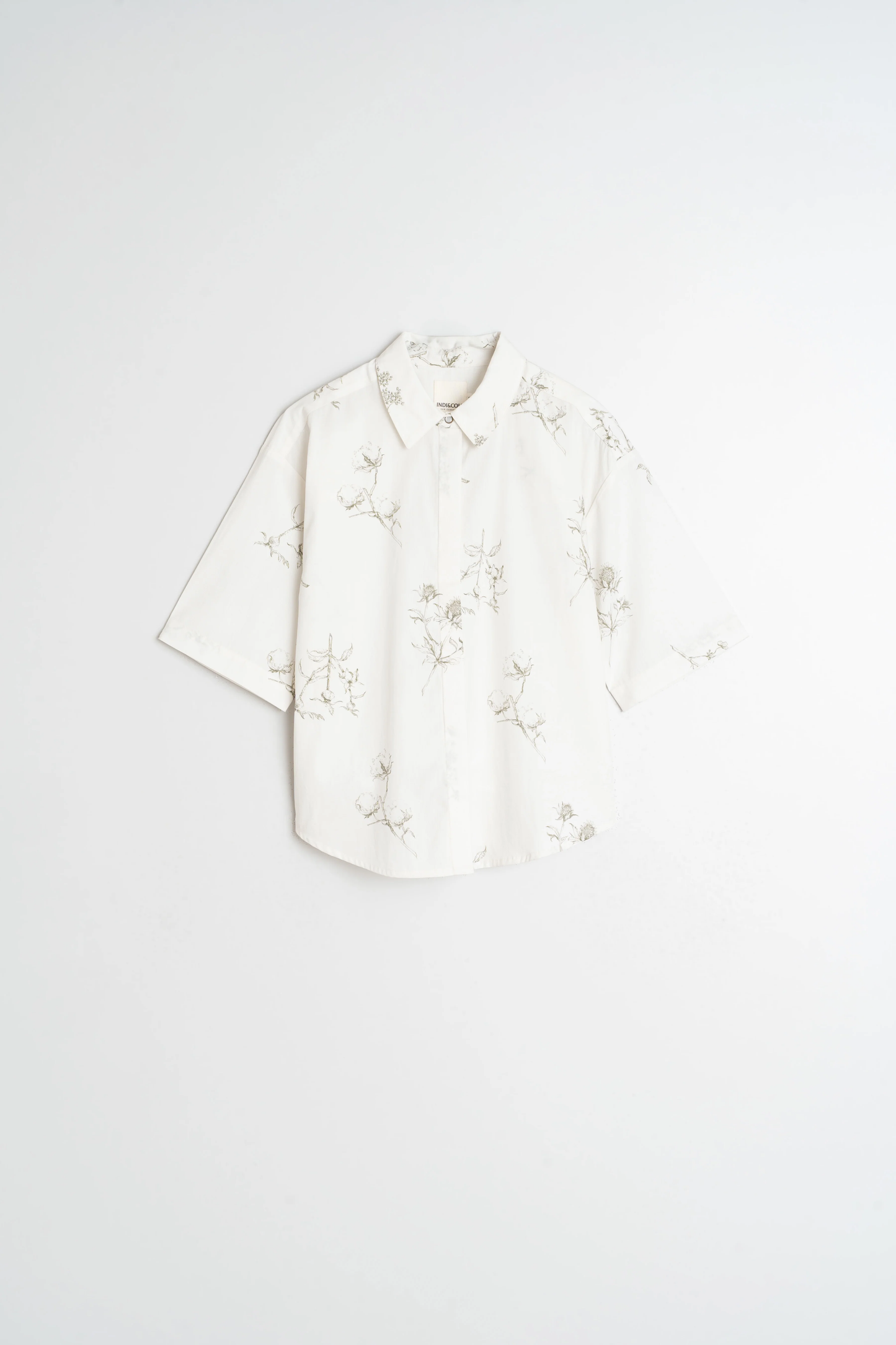Floral khaki Printed Shirt