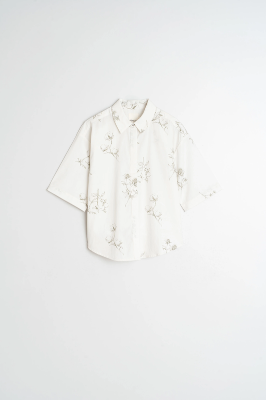 Floral khaki Printed Shirt