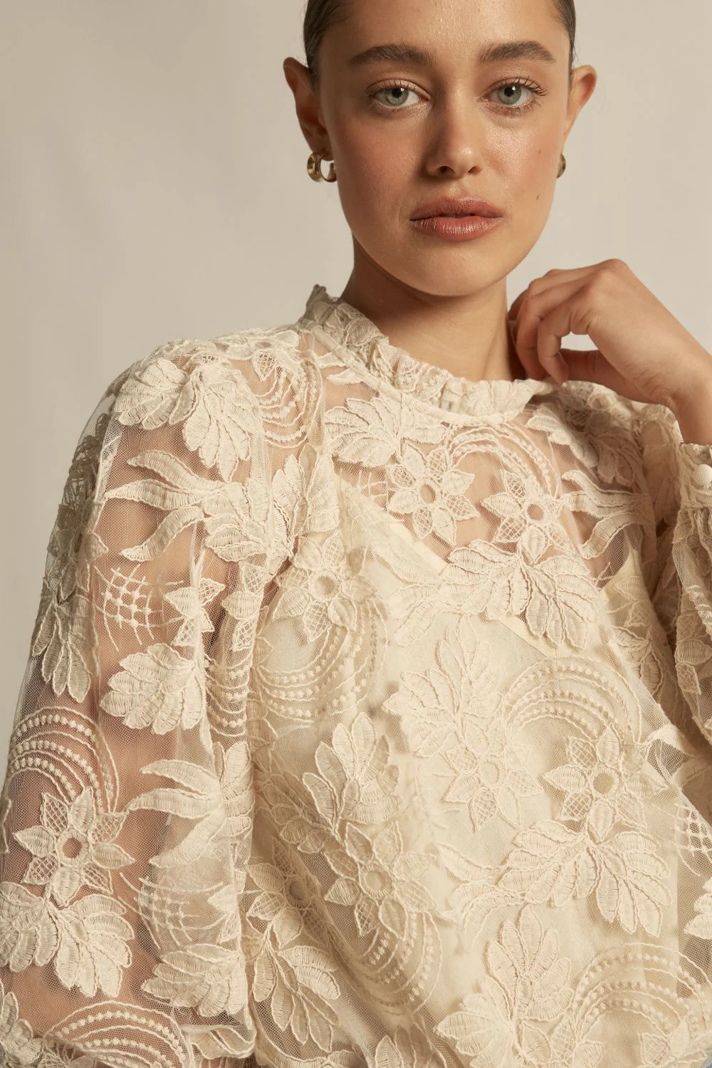 Glint Top - Ecru