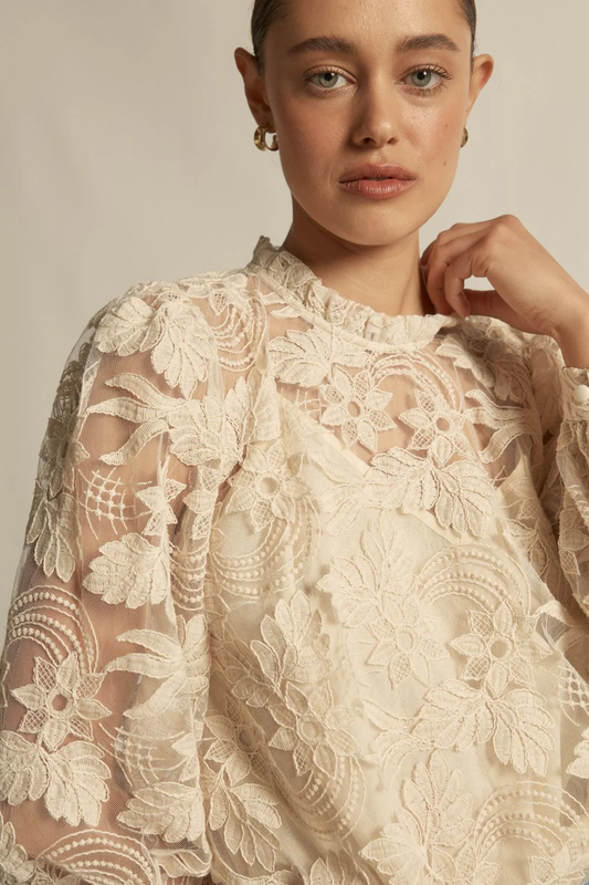 Glint Top - Ecru