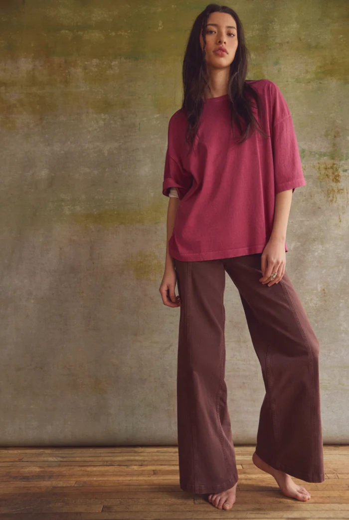 Libre Wide Leg Jeans Rum Running
