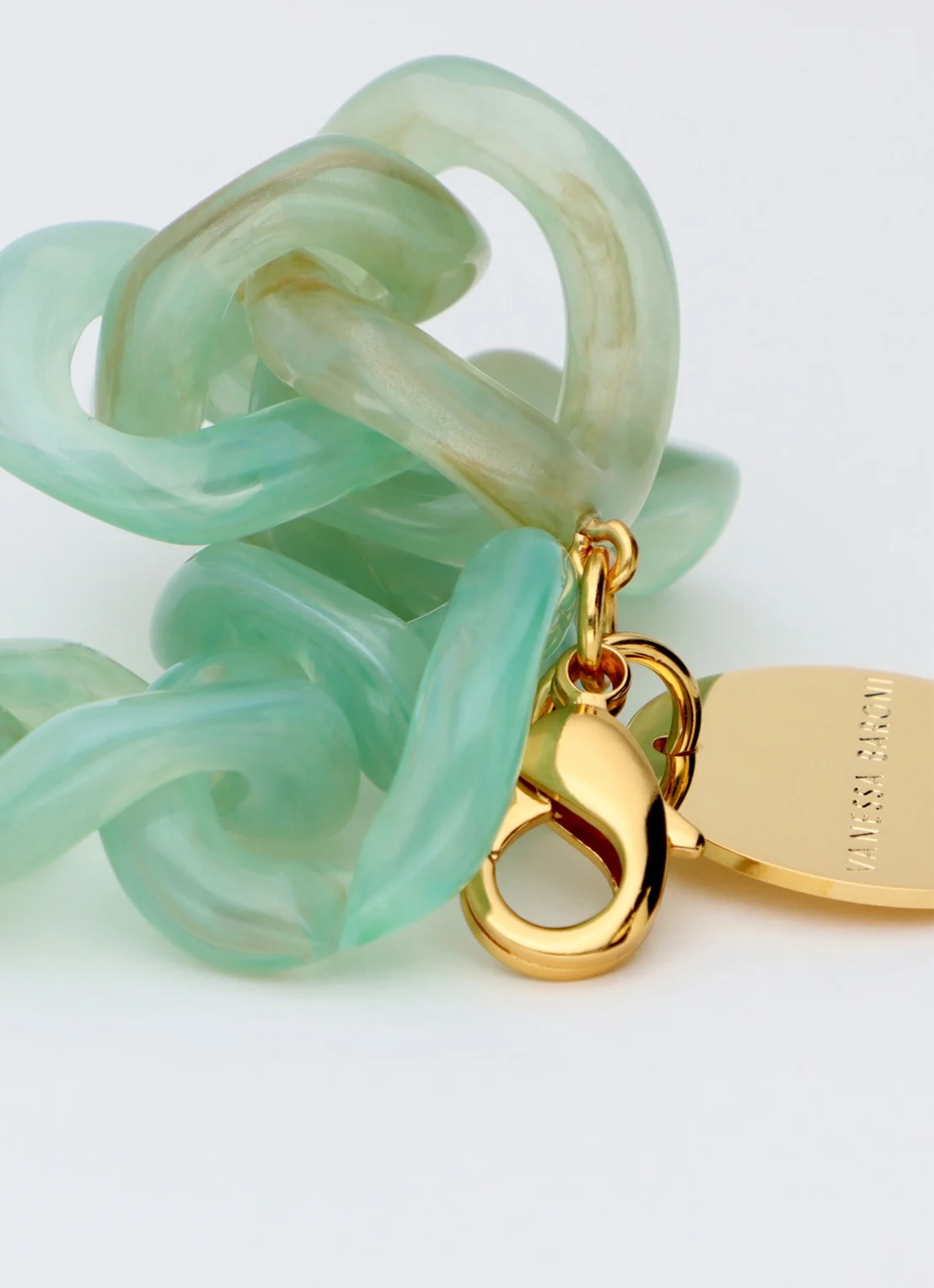 Flat Chain Bracelet Jade