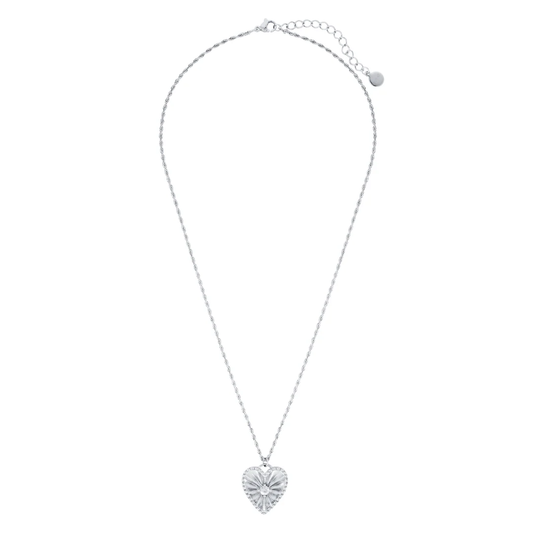 Sophie Heart Pendant Necklace Silver