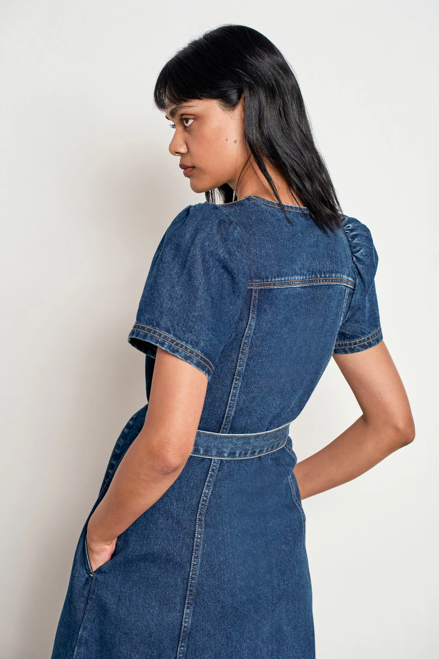 Allude Dress Indigo Denim