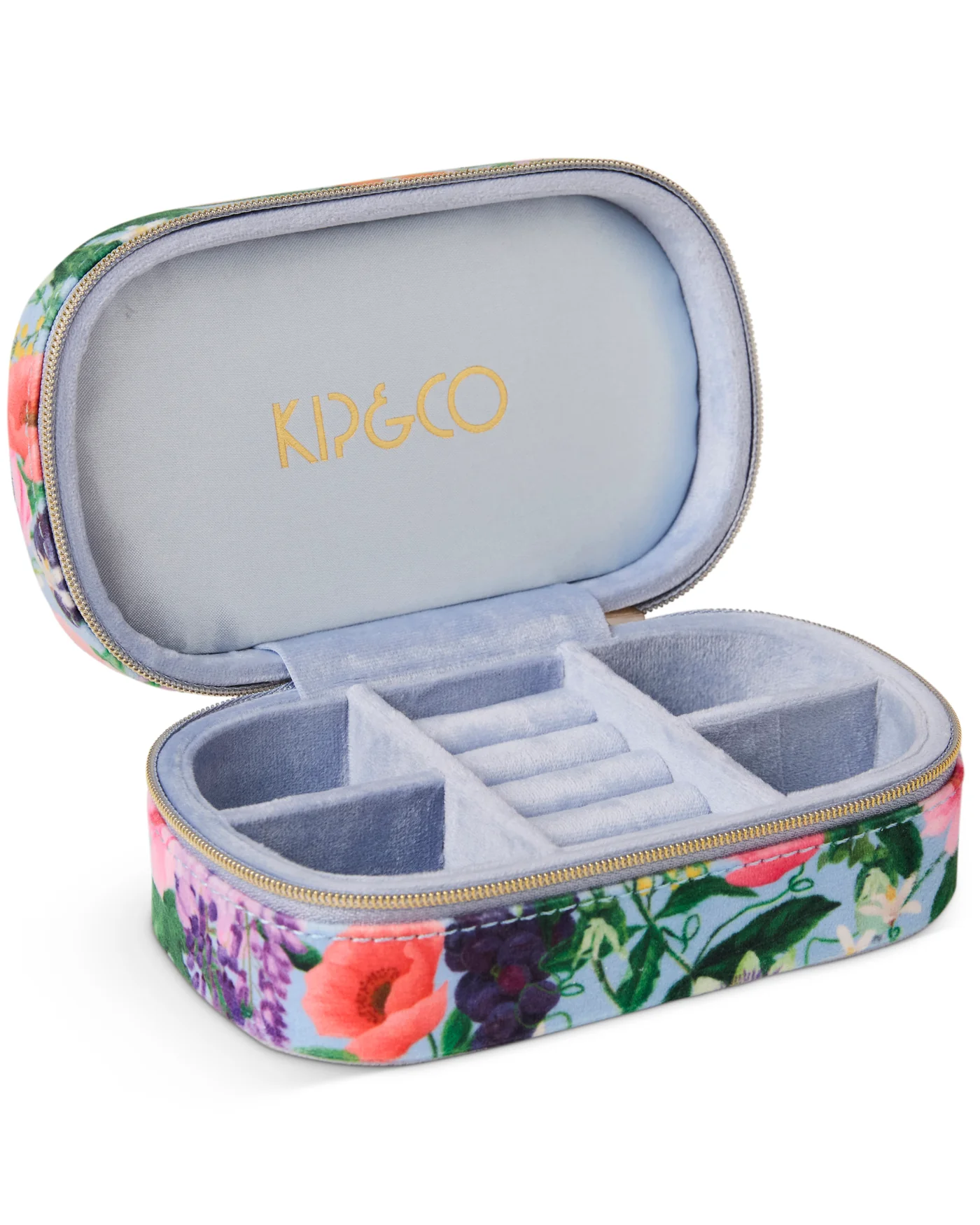 Spring In The Air Velvet Travel Jewellery Box