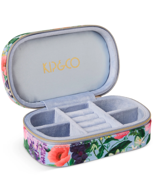 Spring In The Air Velvet Travel Jewellery Box