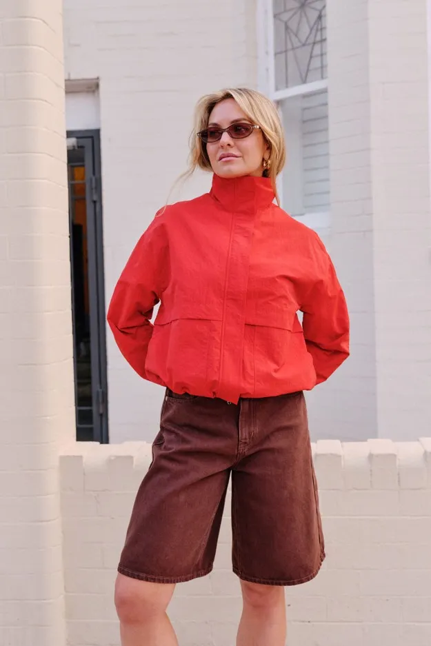 Fletcher Funnel Bomber Pomodoro Red
