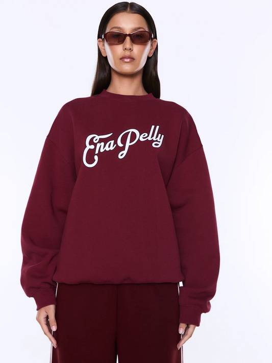 Mila Oversized Sweater Burgundy