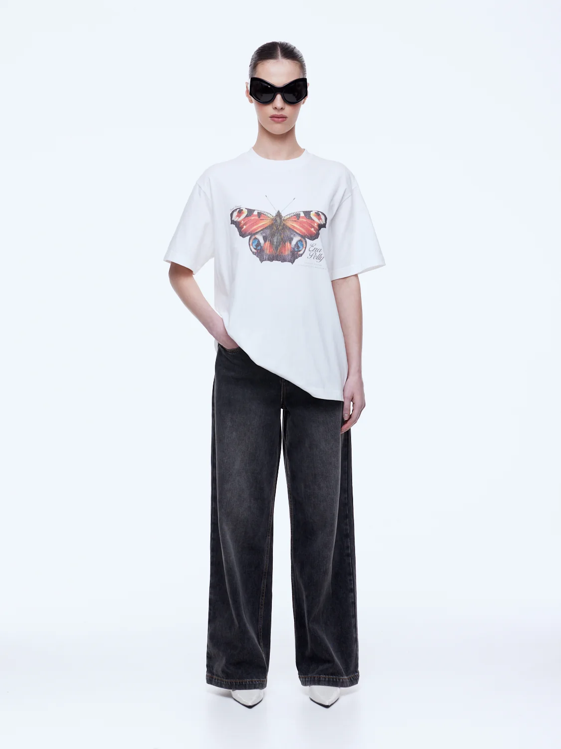 Ena Vintage White Butterfly