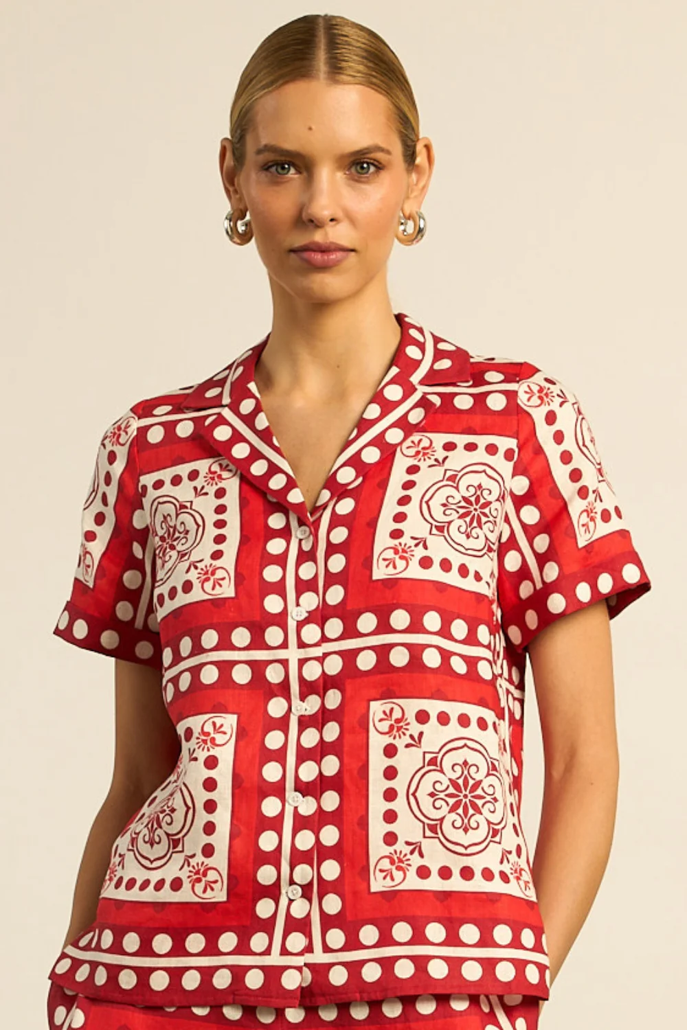Lumen Top Poppy Scarf