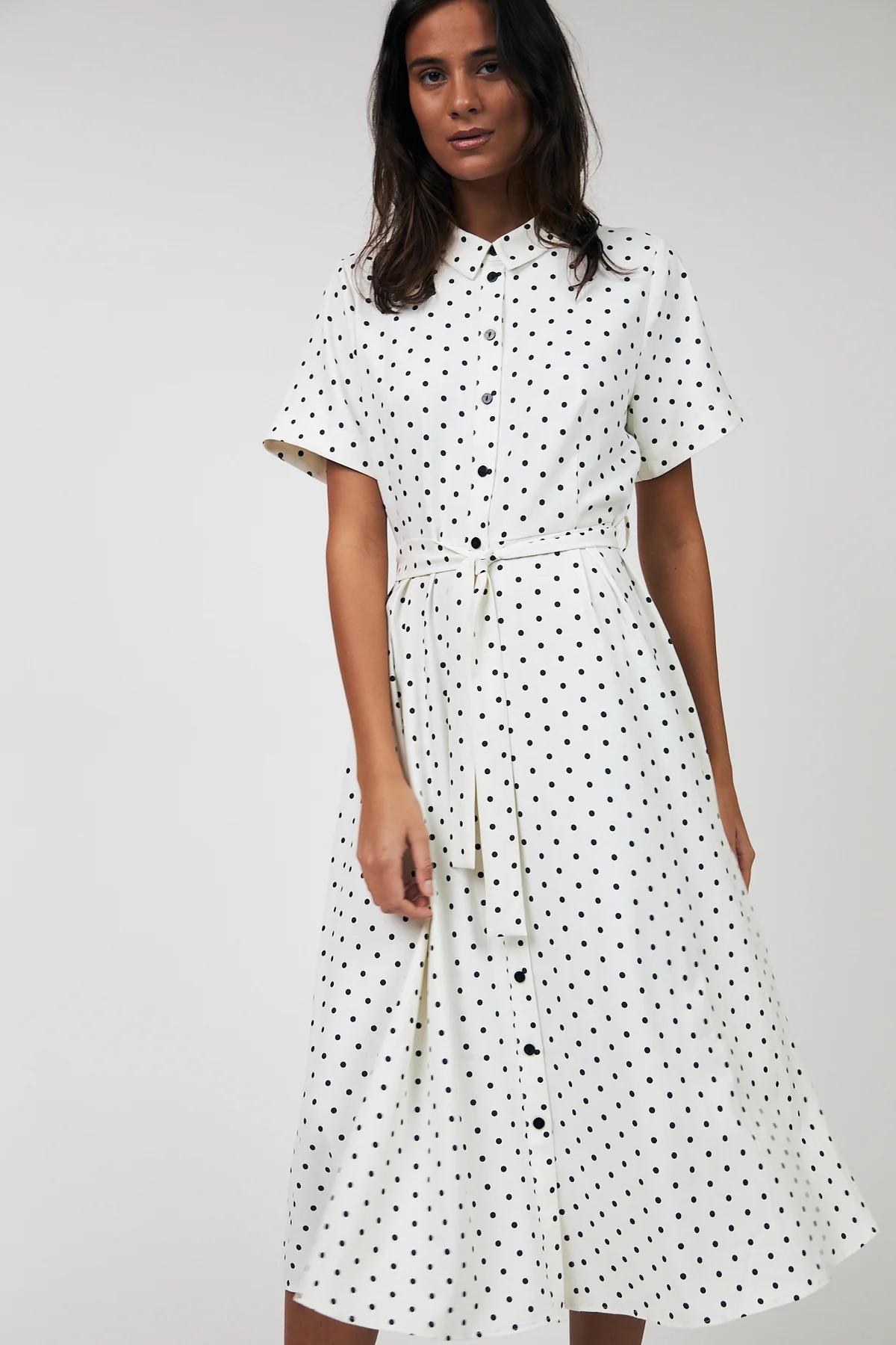 Midi Dress- Dot Print