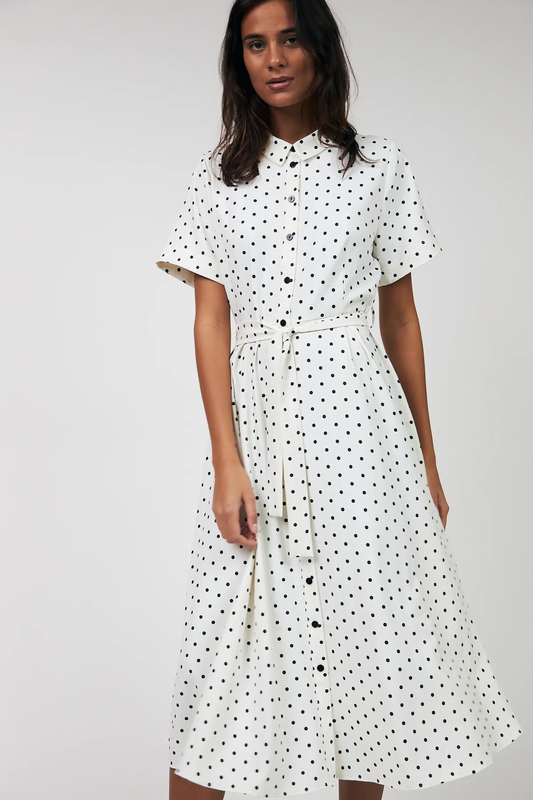 Midi Dress- Dot Print