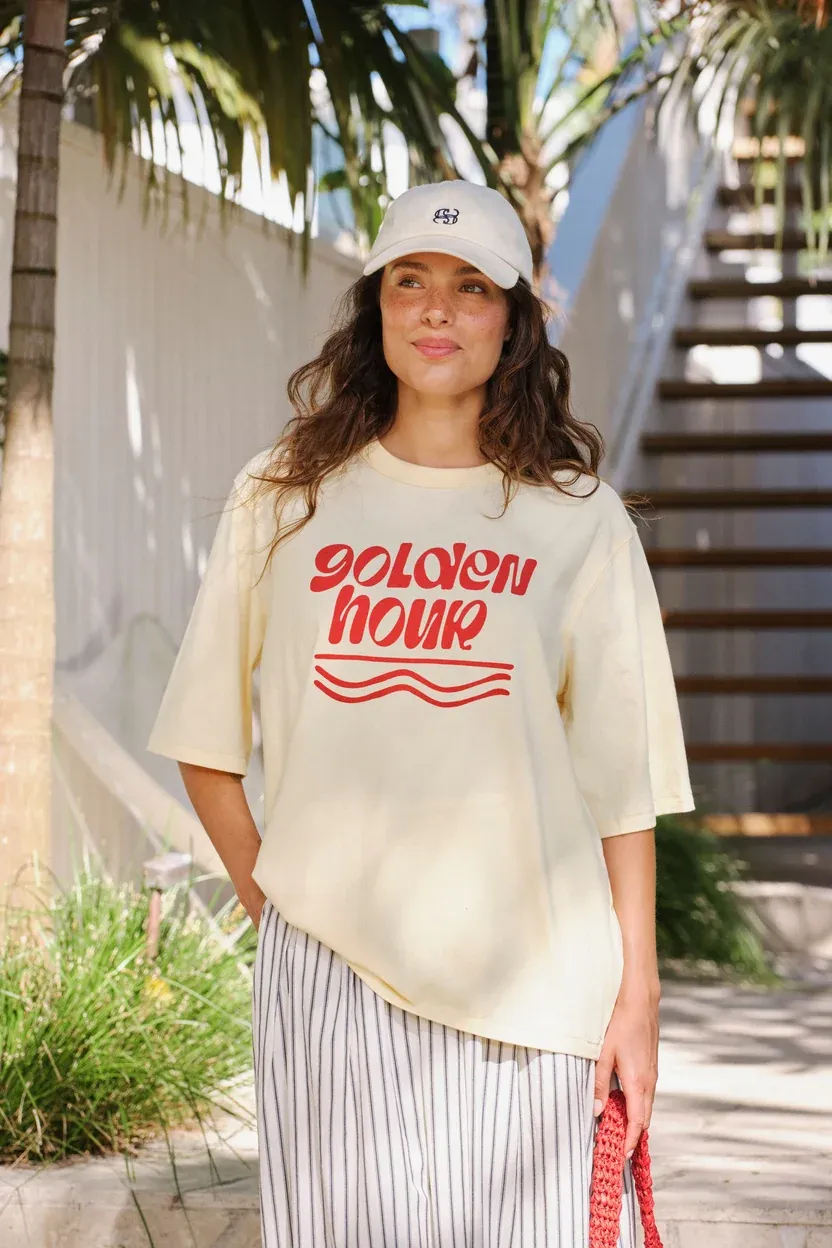 Luna Oversized Tee Golden Hour