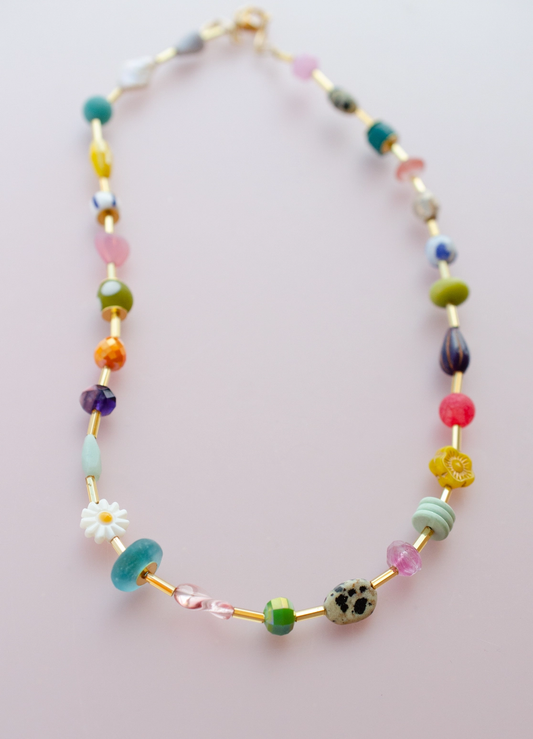 Colourful Beaded Eclectic Necklace