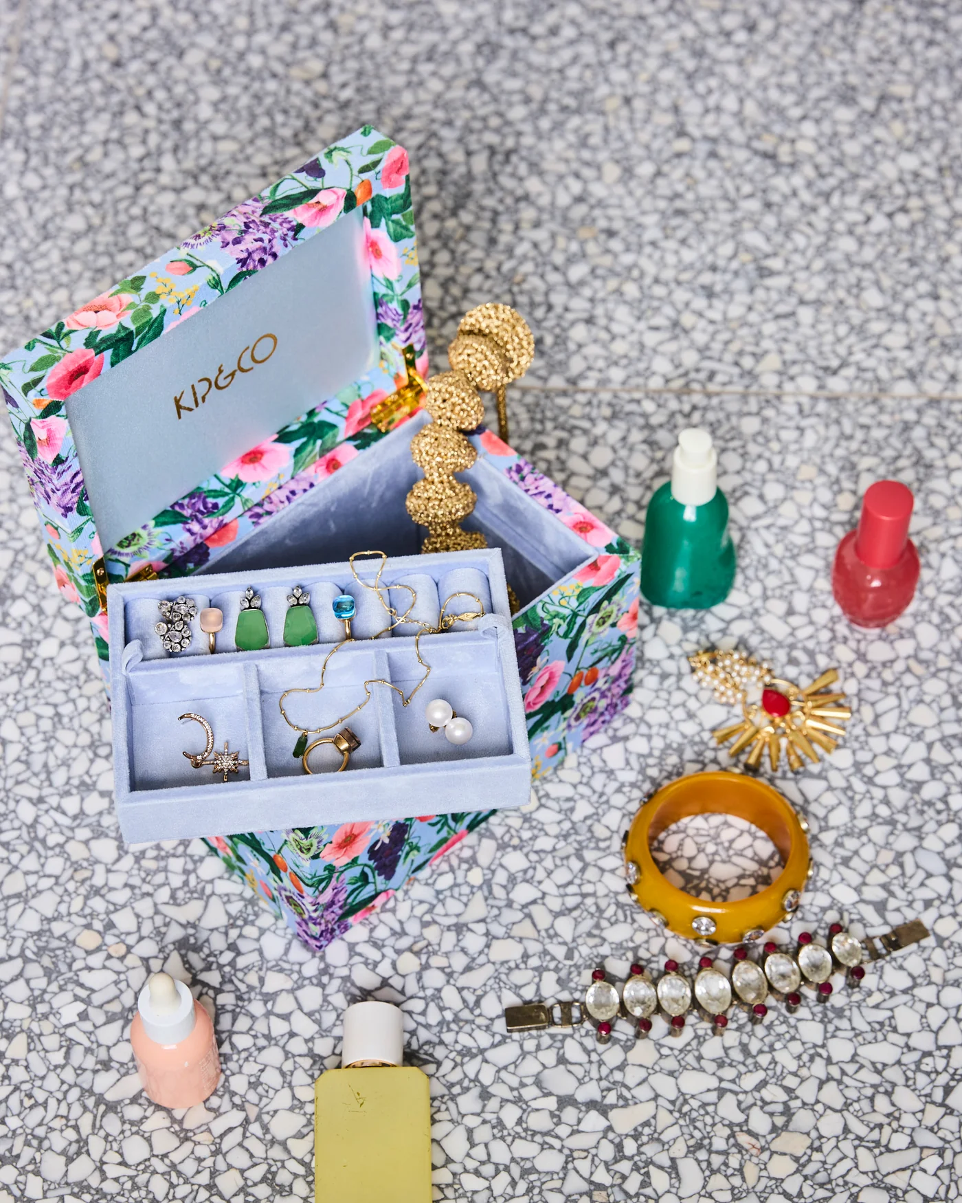Spring In The Air Velvet Jewellery Box- Large