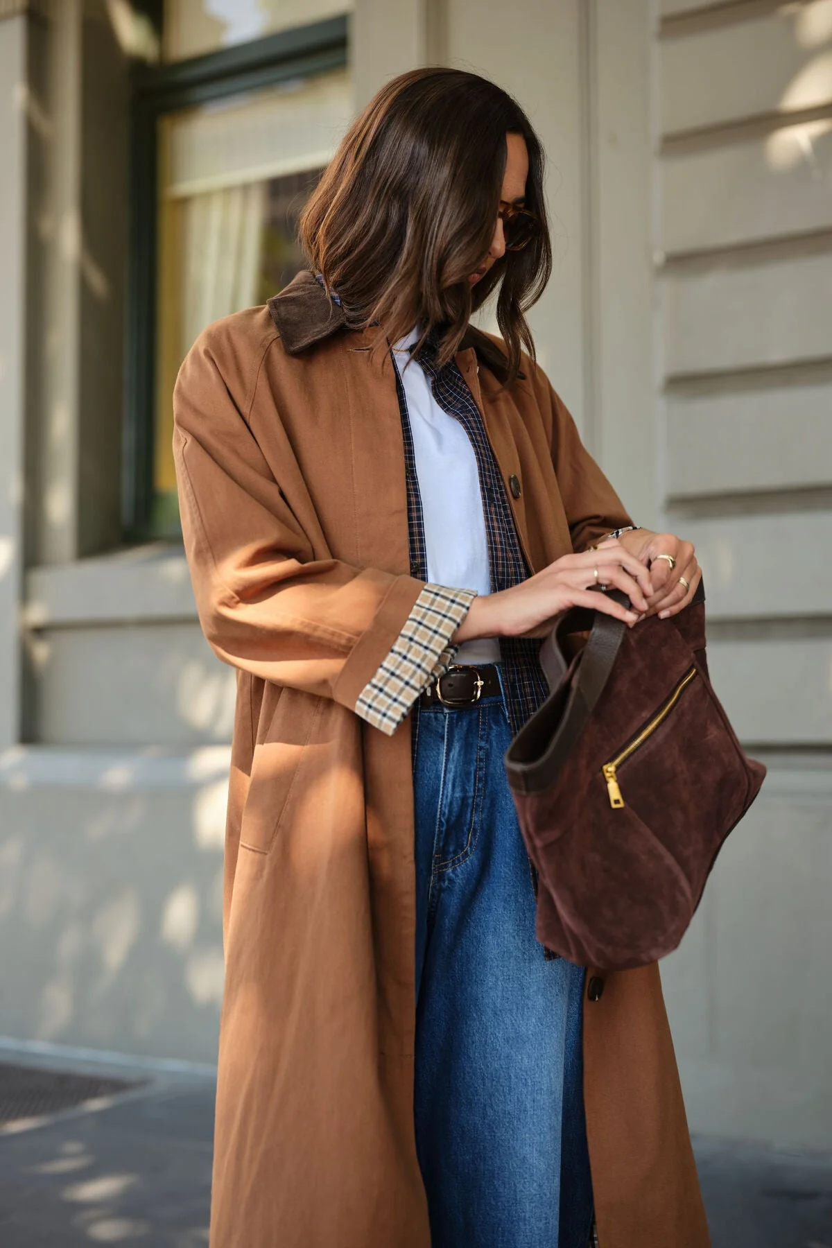 Ash Coat Toffee Choc Collar