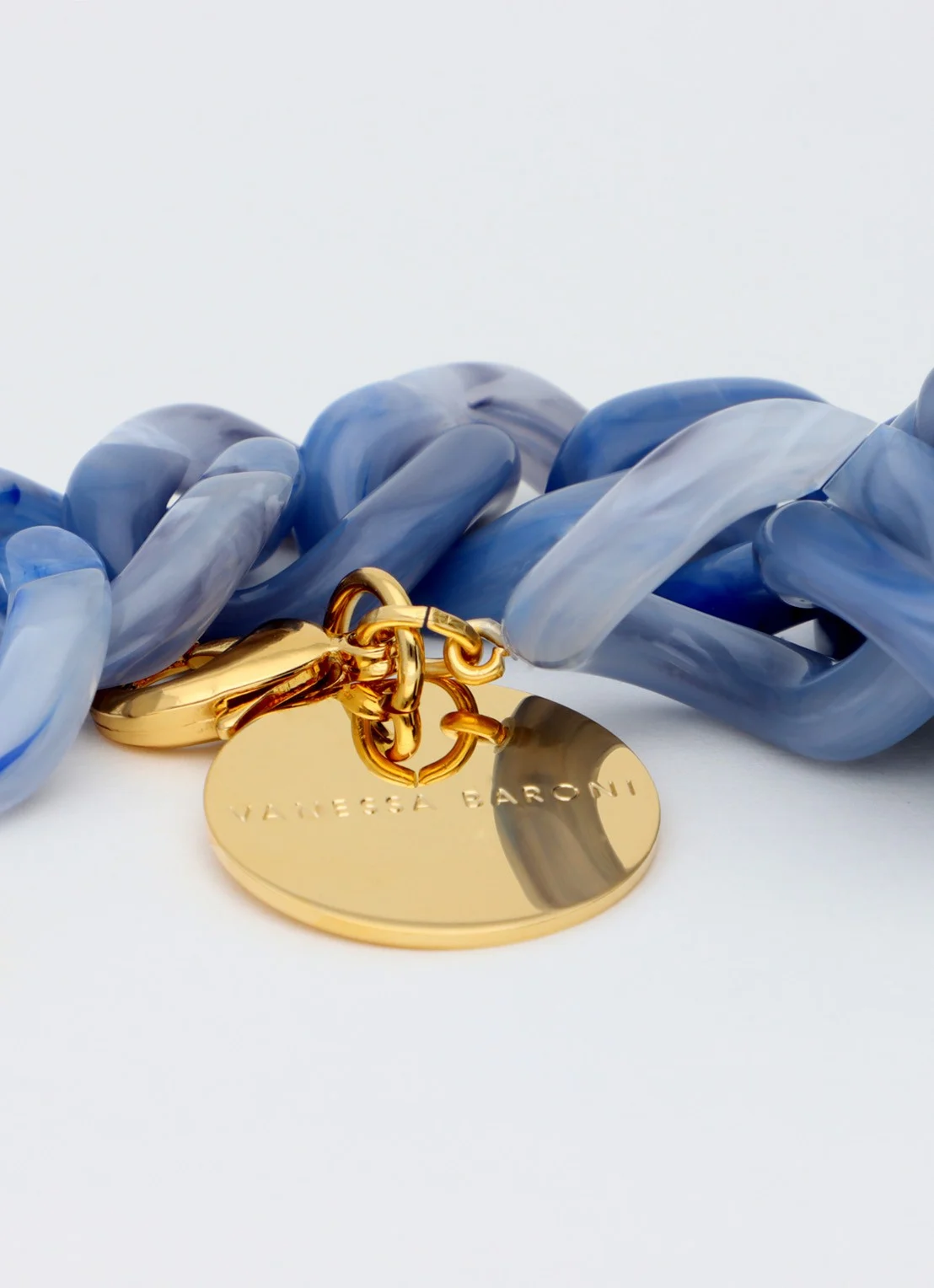 Flat Chain Bracelet Ocean Blue