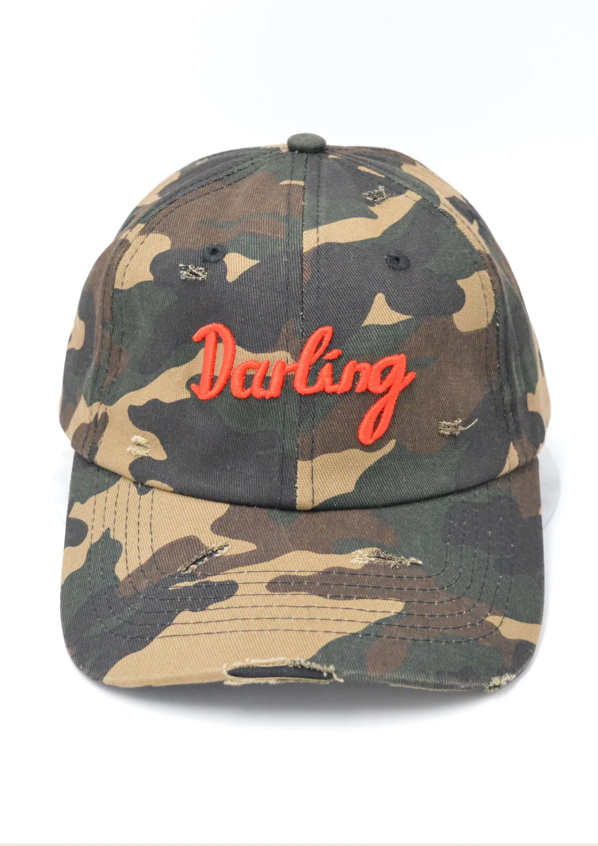Distresses Camo Darling Cap