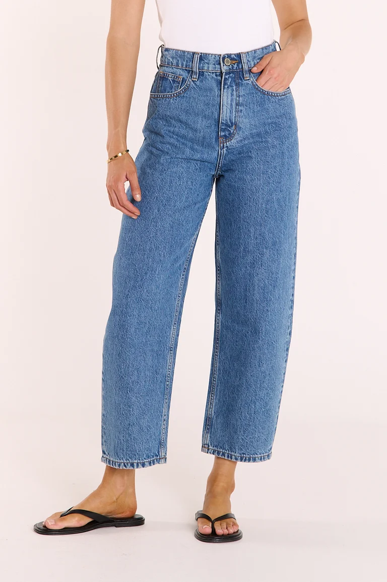 Lola Barrel Jean Deep Blue
