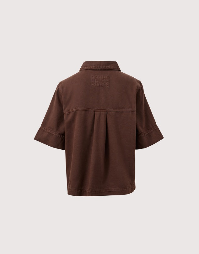 Noa Short Sleeve Shirt Chocolate