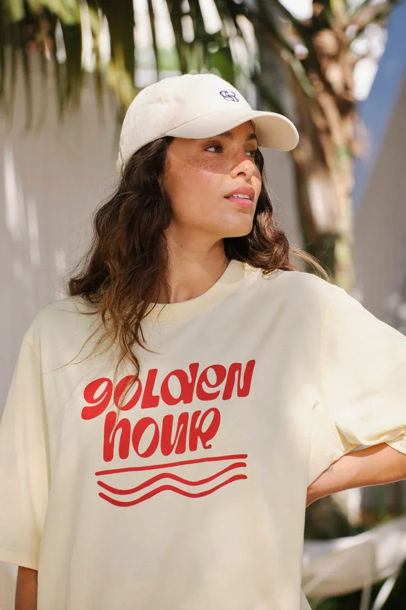 Luna Oversized Tee Golden Hour