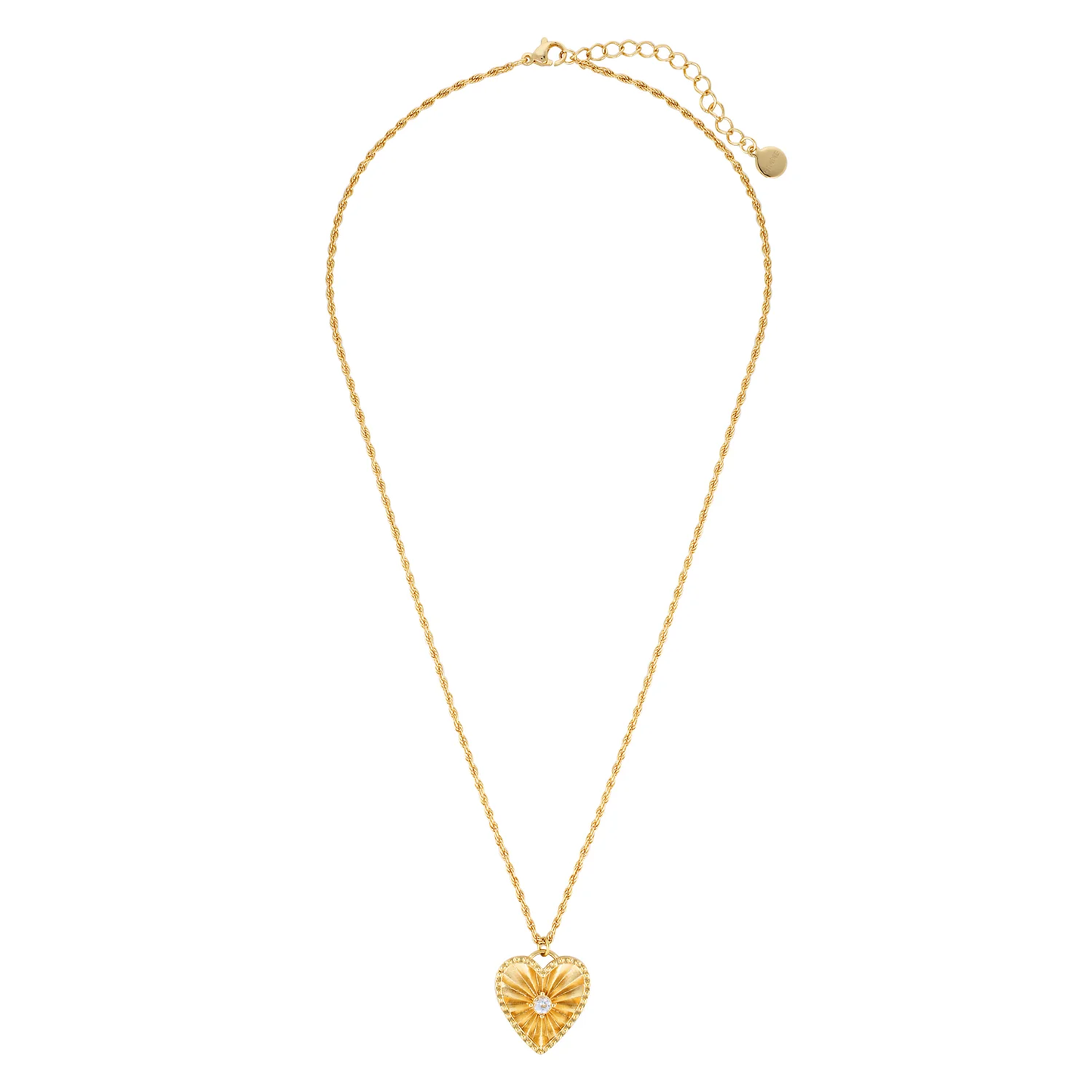Sophie Heart Pendant Necklace Gold